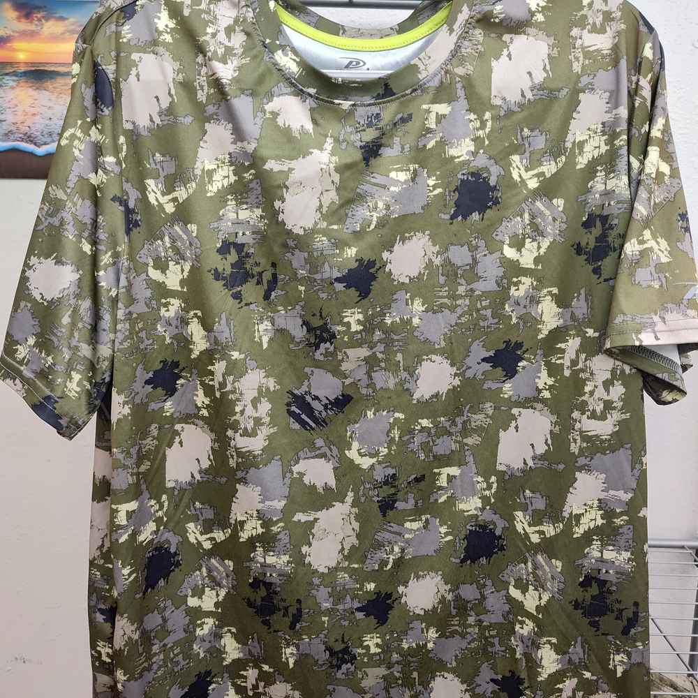 Pro Player Green Camouflage Short Sleeve Tee